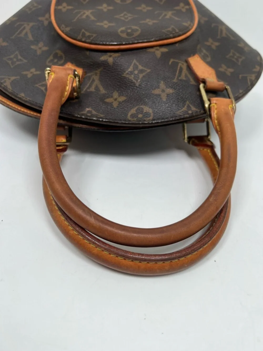 Louis Vuitton Ellipse Satchel PM Brown Leather/Canvas